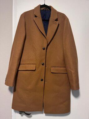 Bonobos Slim Fit Topcoat 42R Tan/Camel